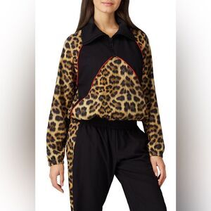 Terez | Leopard Goals Print Windbreaker Jacket
